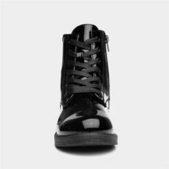 Buckle My Shoe Stevie Kids Black Patent Boot