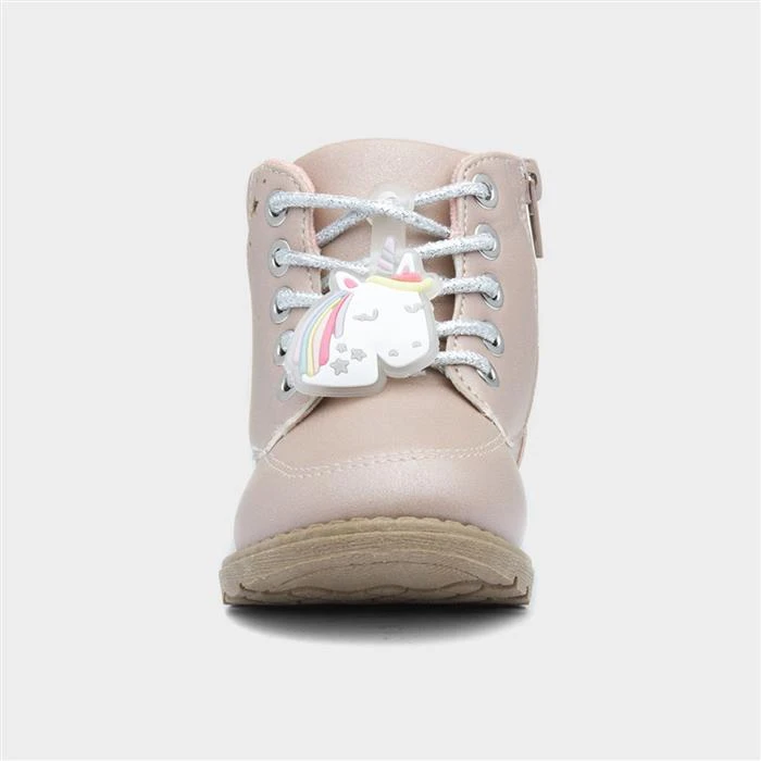 Buckle My Shoe Kids Pink Unicorn Boot