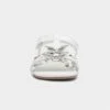 Walkright Kids White And Silver Butterfly Sandals