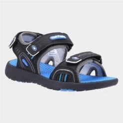 Hush Puppies Mario Kids Black Sandal