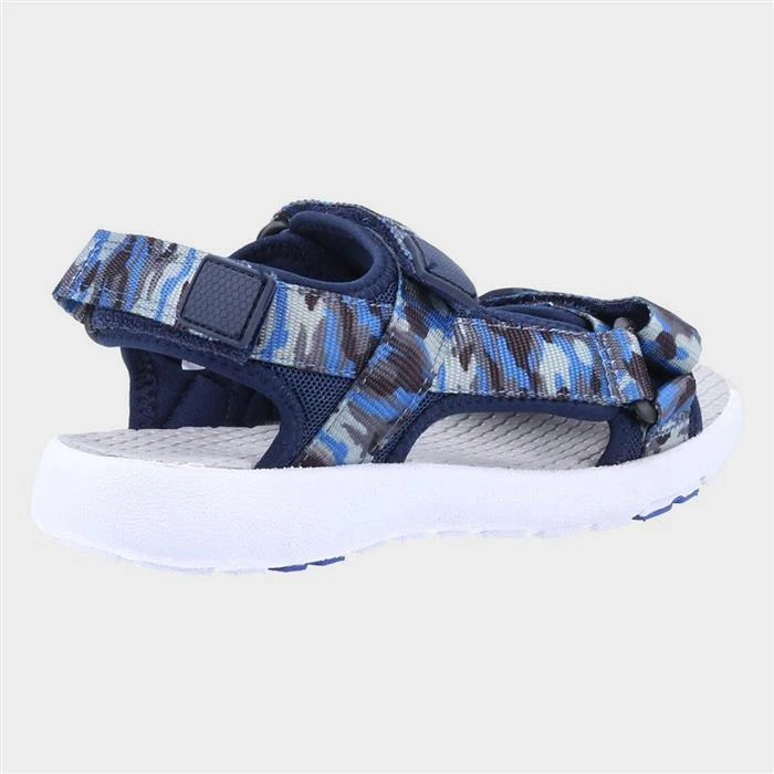 Hush Puppies Miles Kids Blue Camo Print Sandal - Image 2