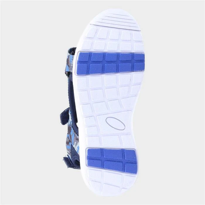 Hush Puppies Miles Kids Blue Camo Print Sandal - Image 3
