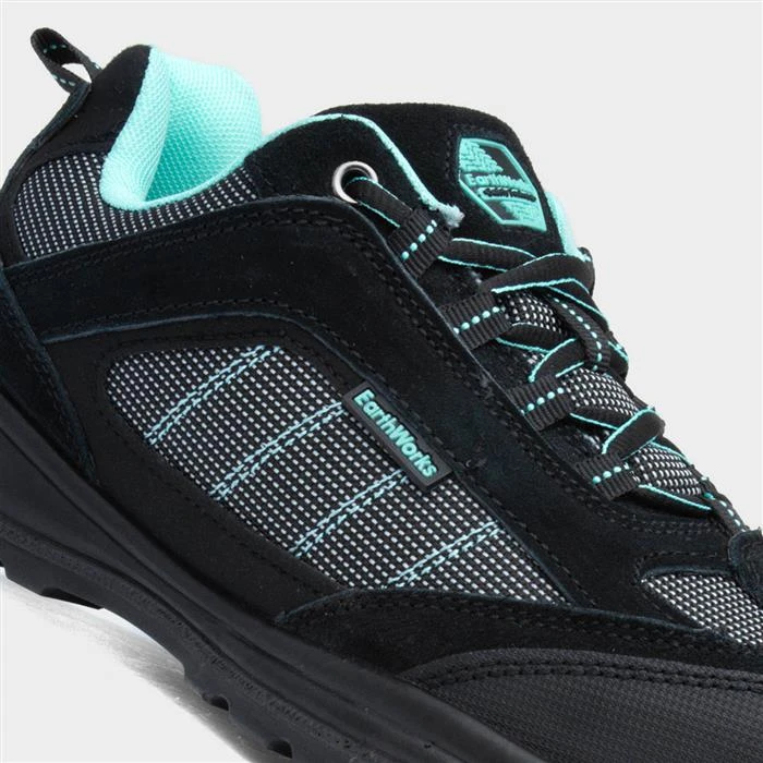 EarthWorks File Adults Black Lace Up Safety Shoe - Image 4