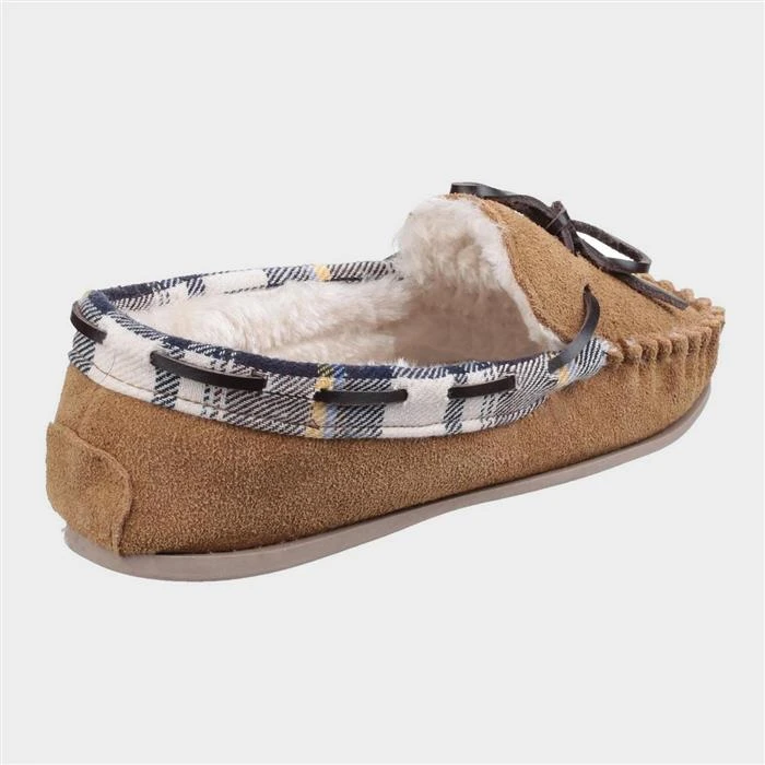 Cotswold Kilkenny Womens Tan Moccasin Slipper - Image 2