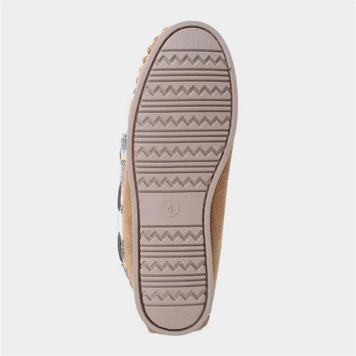 Cotswold Kilkenny Womens Tan Moccasin Slipper - Image 3