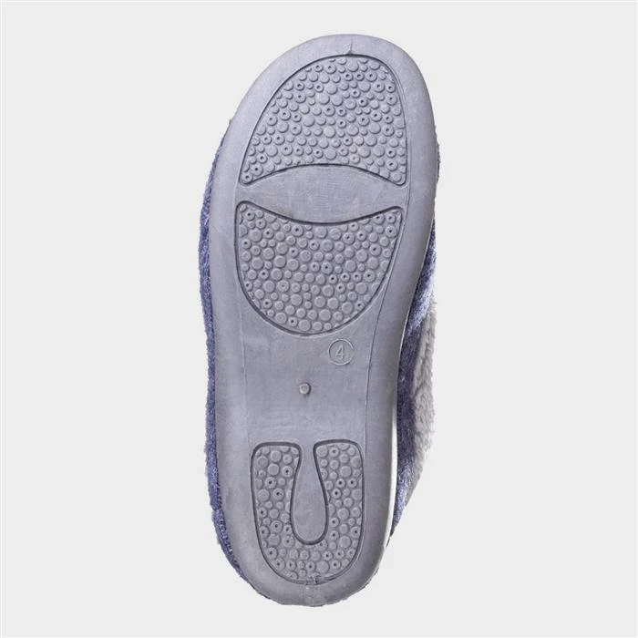 Fleet & Foster Alaska Womens Blue Slipper - Image 3