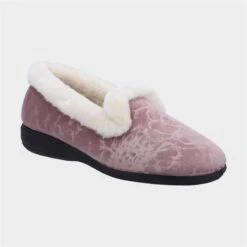 Fleet & Foster Adelaide Womens Pink Velour Slipper