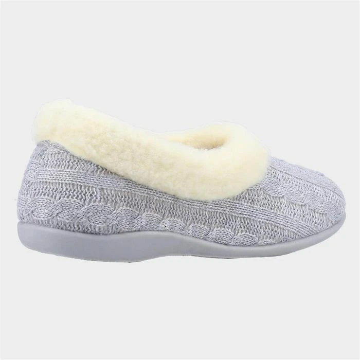 Fleet & Foster Sarina Womens Grey Slipper - Image 2
