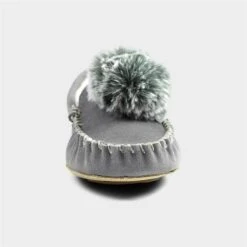 Lazy Dogz Bessie Grey Suede Slipper