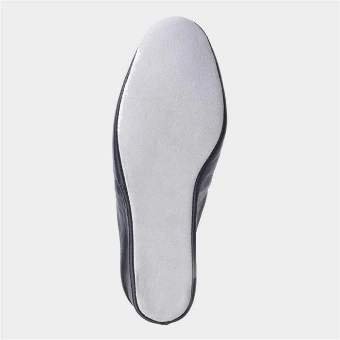 Cincasa Mahon Womens Navy Leather Slipper - Image 3