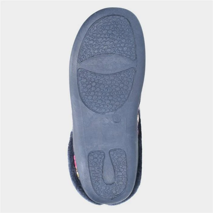 Mirak Chabilis Womens Navy Flower Print Slipper - Image 3