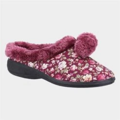 Fleet & Foster Buzzard Womens Red Mule Slipper