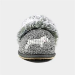 Lazy Dogz Scottie III Womens Grey Faux Fur Mule
