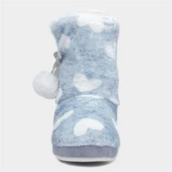 The Slipper Company Womens Blue Hearts Bootie