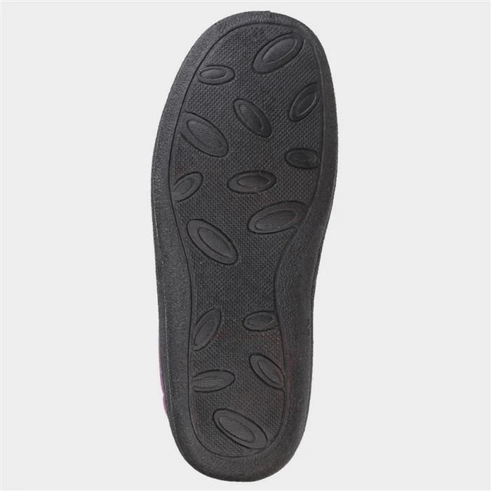 Fleet & Foster Levitt Womens Purple Bootie Slipper - Image 3