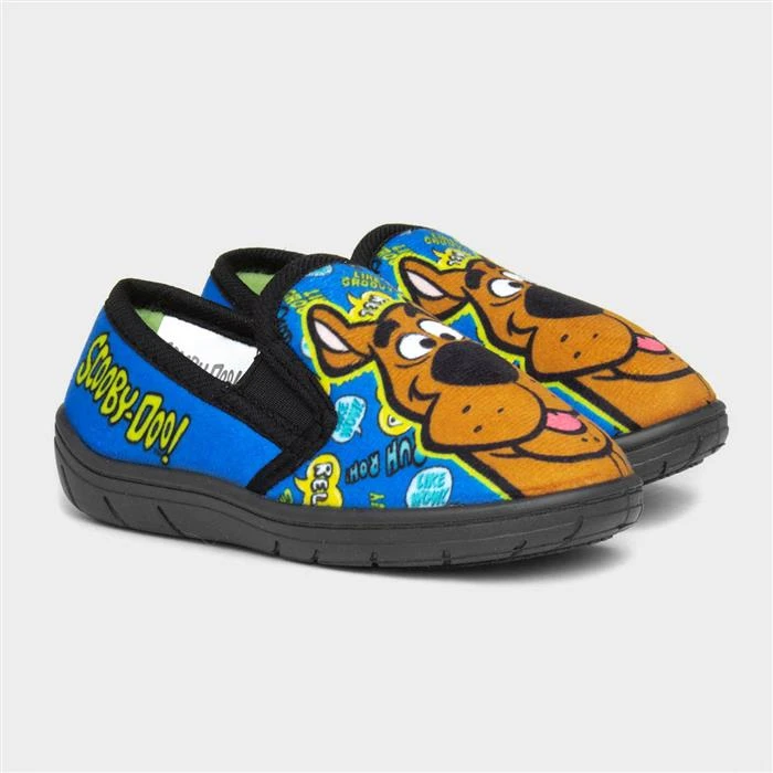 Scooby-Doo Scooby Doo Kids Blue Easy Fasten Slipper - Image 5