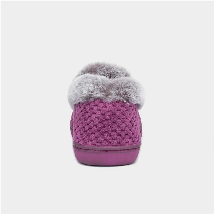 Padders Misha Womens Pink Popcorn Slipper - Image 3