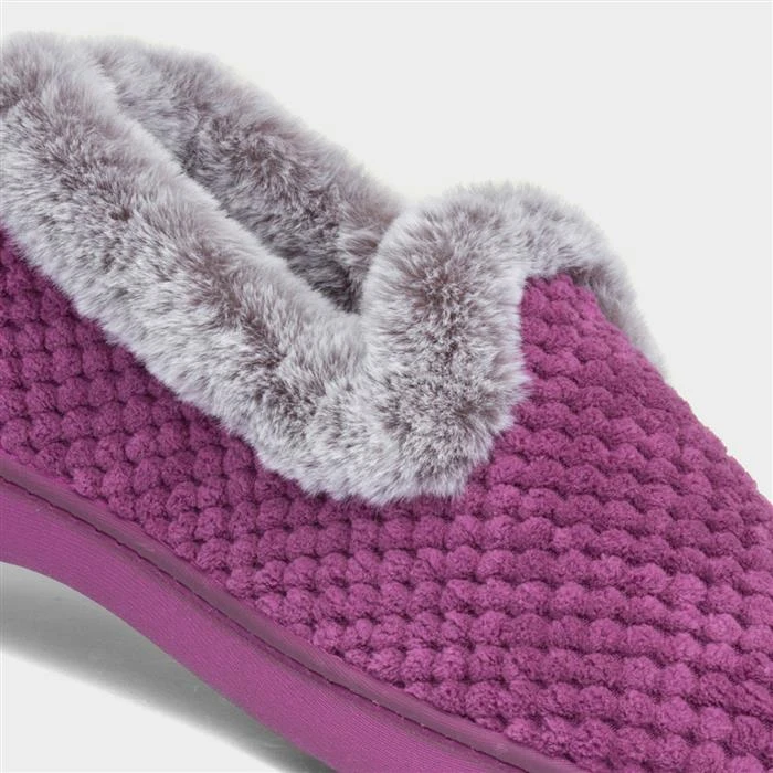 Padders Misha Womens Pink Popcorn Slipper - Image 4