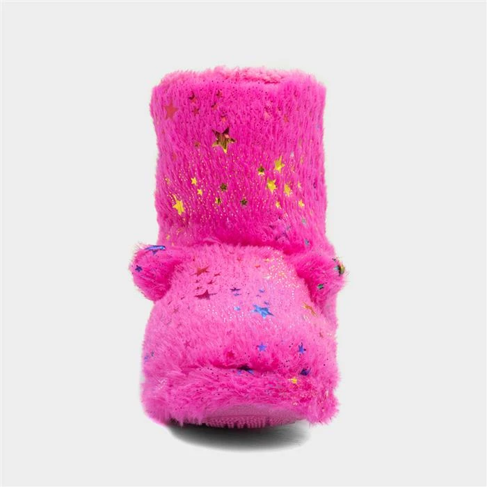 Buckle My Shoe Dusty Kids Pink Cat Ears Bootie