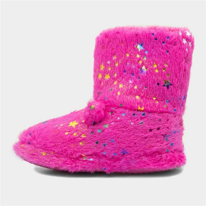Buckle My Shoe Dusty Kids Pink Cat Ears Bootie - Image 2