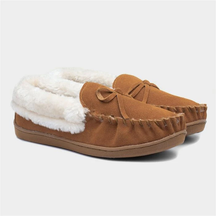 Jo & Joe Mull Womens Tan Suede Slipper - Image 5
