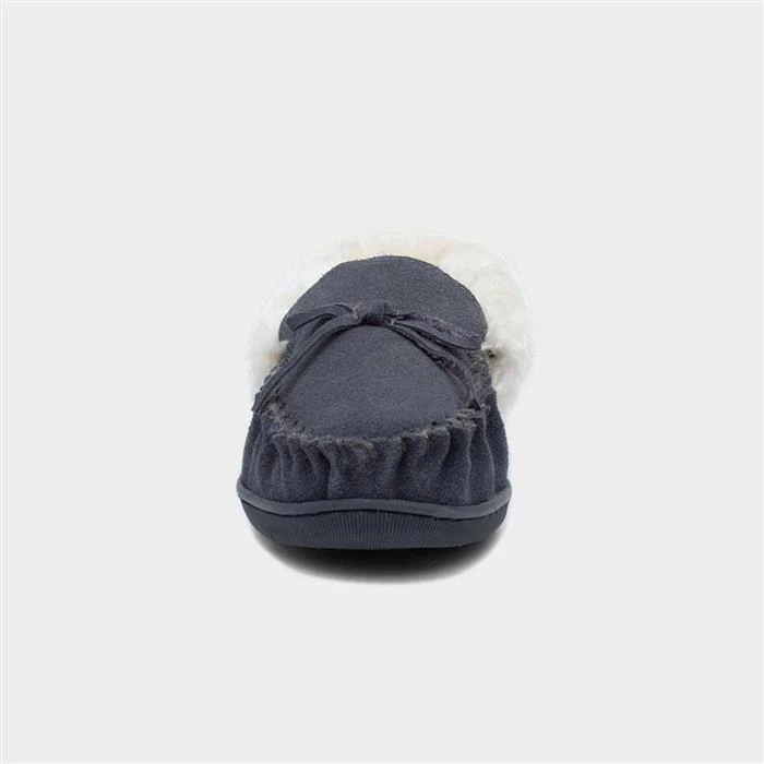 Jo & Joe Mull Womens Grey Suede Slipper