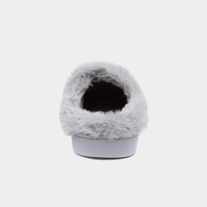 Jo & Joe Lexi Womens Grey Leopard Print Slippers - Image 3