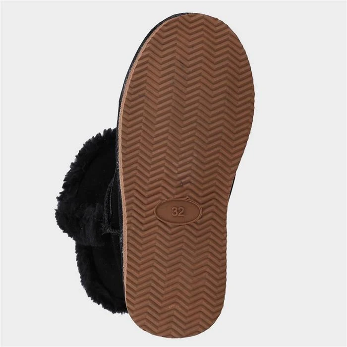 Hush Puppies Ashlynn Kids Black Bootie Slipper - Image 3