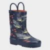 Cotswold Puddle Kids Navy Shark Welly