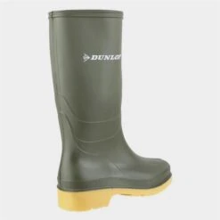 Dunlop Dulls Junior Kids Green Welly