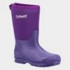 Cotswold Hilly Neoprene Kids Purple Wellies