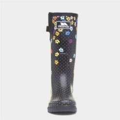 Trespass Samira Womens Black Floral Print Welly