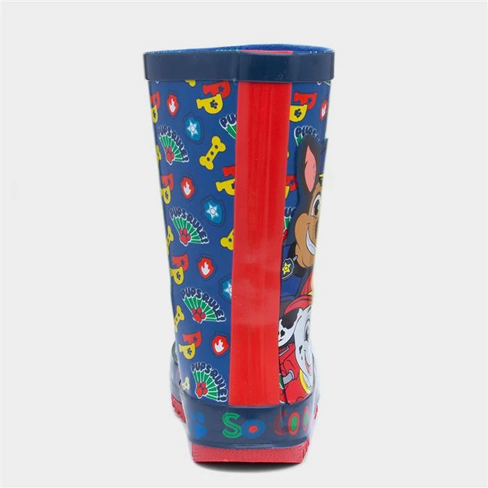 Paw Patrol Hardy Kids Navy Welly - Image 3