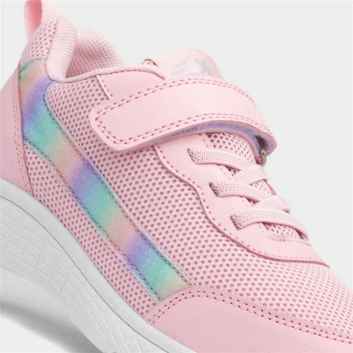 XL Kids Rainbow Stripe Mesh Trainer - Image 4