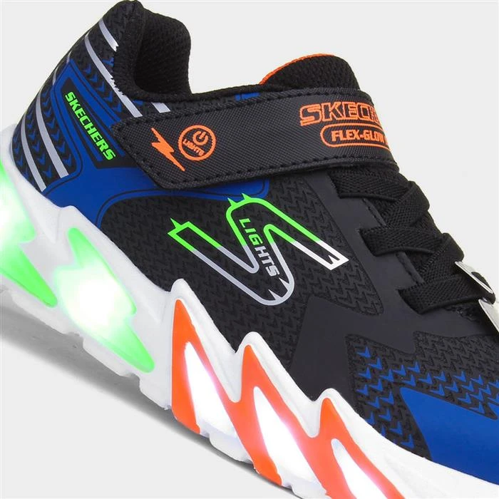 Skechers Flex-Glow Kids Multi Light Up Trainers - Image 4